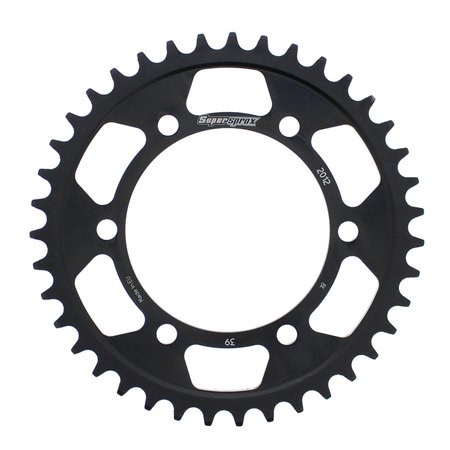 SUPERSPROX Steel Sprocket Black 39T- for Triumph Tiger 800 XCA RFE-2012-39-BLK